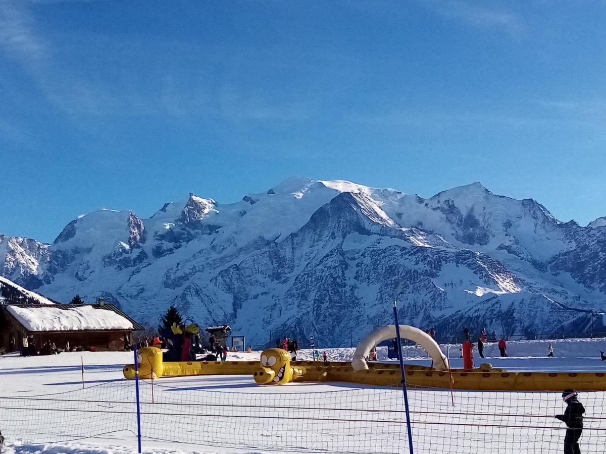 Mont Etape , F2, 42 M2, Calme, Vue Mt Blanc Daire Passy  Dış mekan fotoğraf